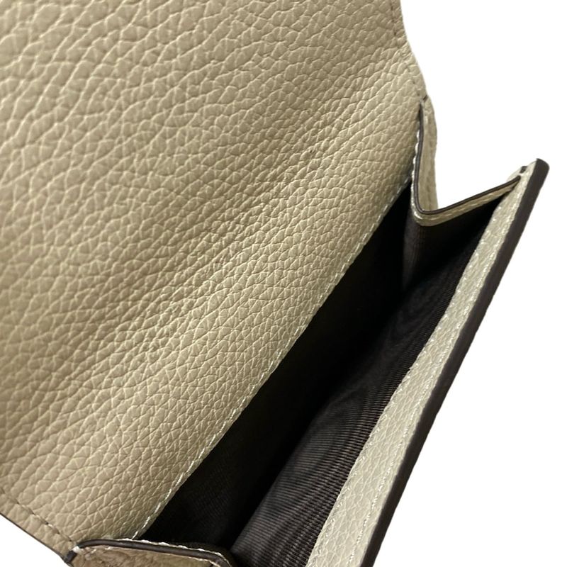 Gucci Trifold Wallet With Gucci Logo 731694 Ivory Leather