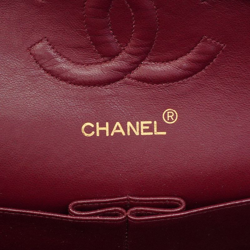 Chanel Shoulder Bag Matelasse Lambskin Black Cles Deuce