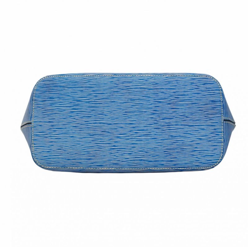 Louis Vuitton Tote Bag Epi Neverfull MM M51053 Blue Ladies