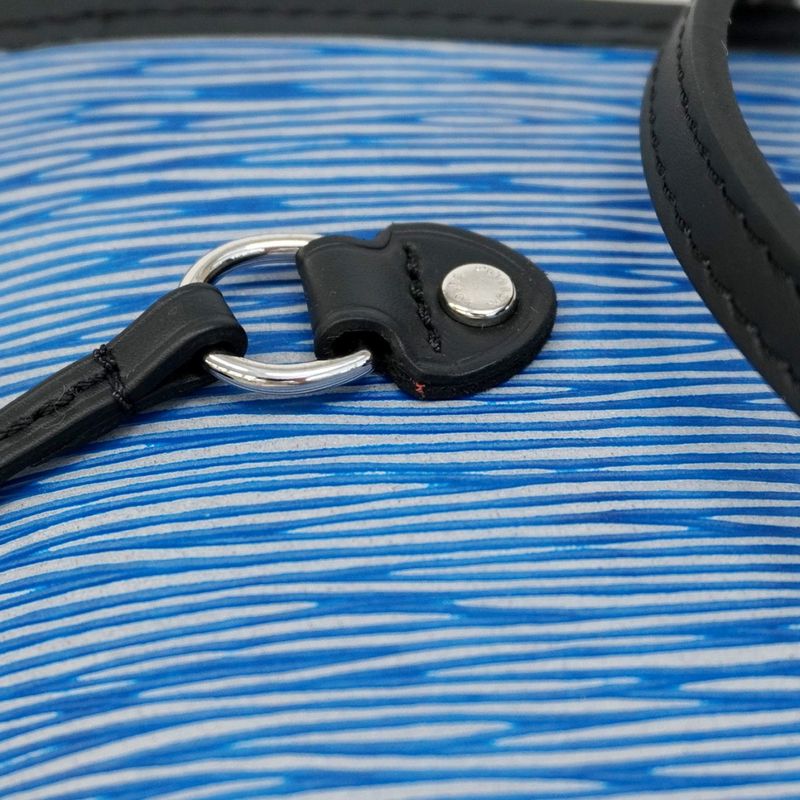 Louis Vuitton Tote Bag Epi Neverfull MM M51053 Blue Ladies