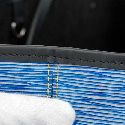 Louis Vuitton Tote Bag Epi Neverfull MM M51053 Blue Ladies