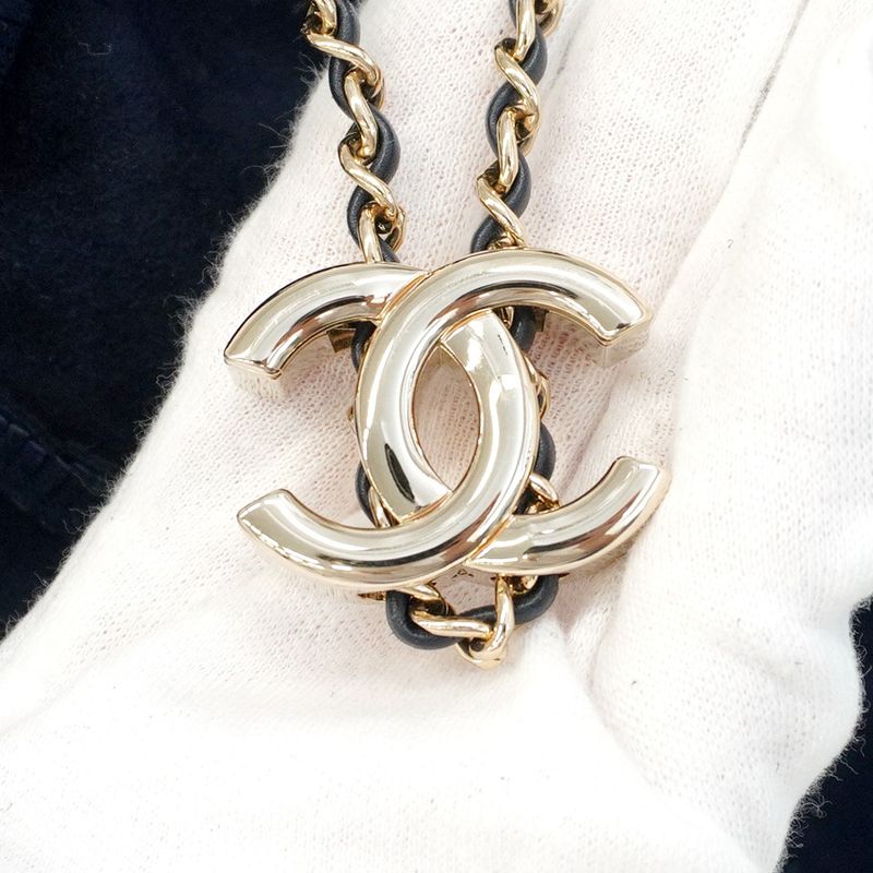 Chanel Shoulder Bag Fringe Suede Navy Gold Hardware Women