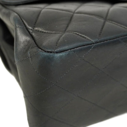 Chanel Shoulder Bag Matelasse W Face Lambskin Black Gold Hardware Women