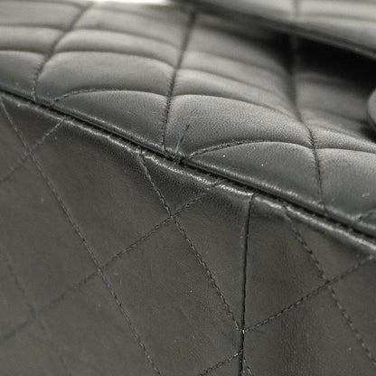 Chanel Shoulder Bag Matelasse W Face Lambskin Black Gold Hardware Women