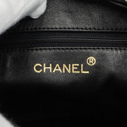 Chanel Shoulder Bag V-stitched Brilliant Lambskin Black Gold Hardware Women