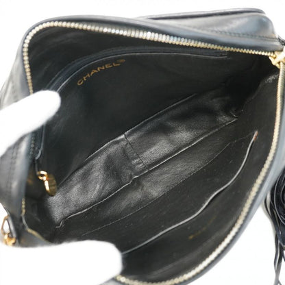 Chanel Shoulder Bag V-stitched Brilliant Lambskin Black Gold Hardware Women