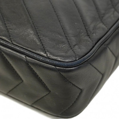 Chanel Shoulder Bag V-stitched Brilliant Lambskin Black Gold Hardware Women