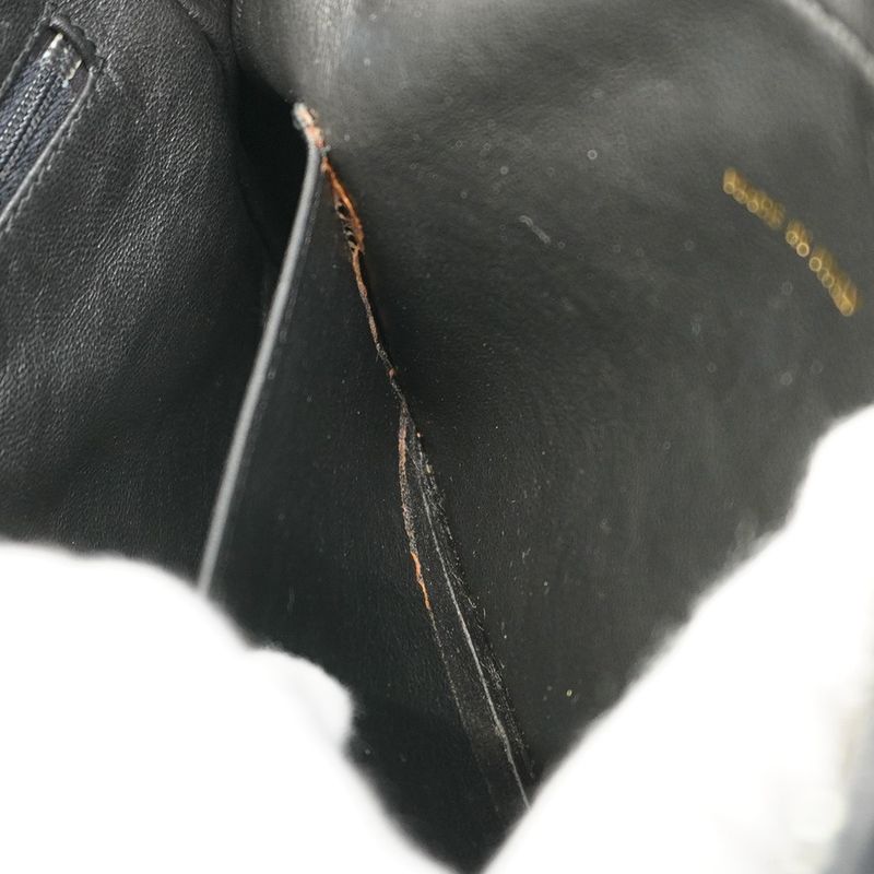 Chanel Shoulder Bag V-stitched Brilliant Lambskin Black Gold Hardware Women