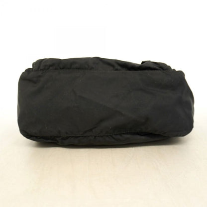 Prada Shoulder Bag Nylon Black Silver Hardware Men Women Unisex