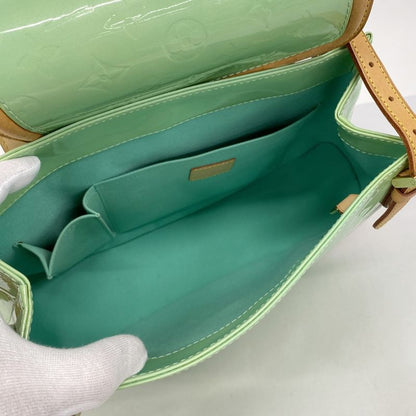 Louis Vuitton Shoulder Bag Vernis Biscayne Bay GM M91285 Peppermint Women's