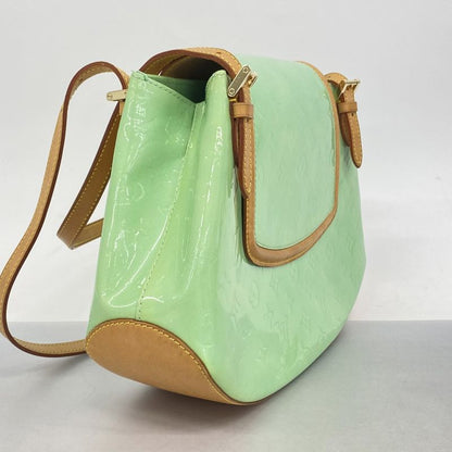 Louis Vuitton Shoulder Bag Vernis Biscayne Bay GM M91285 Peppermint Women's