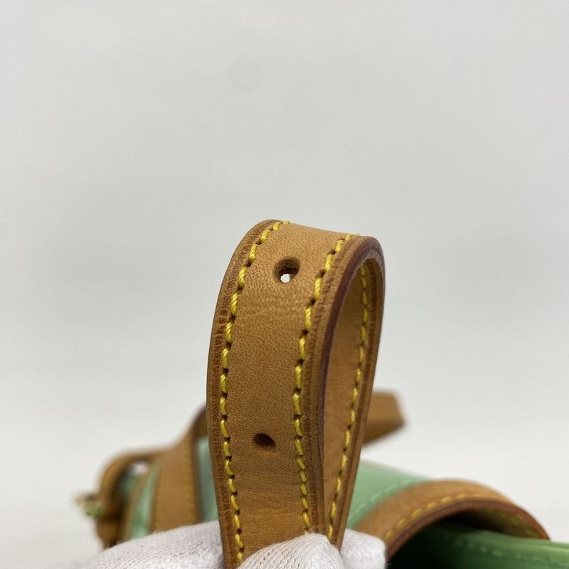 Louis Vuitton Shoulder Bag Vernis Biscayne Bay GM M91285 Peppermint Women's