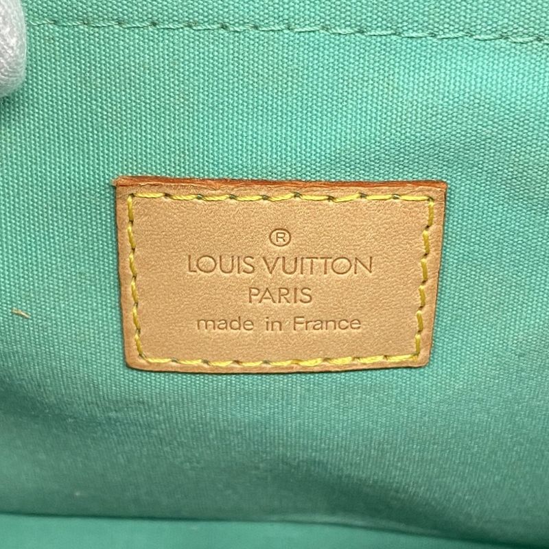 Louis Vuitton Shoulder Bag Vernis Biscayne Bay GM M91285 Peppermint Women's