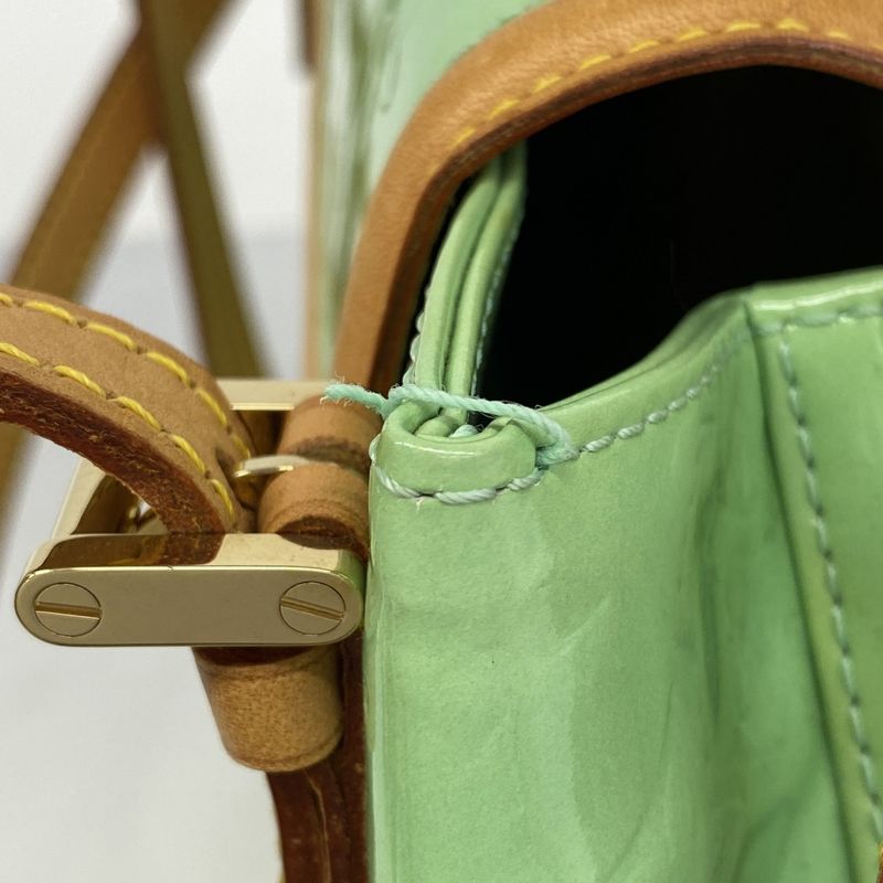 Louis Vuitton Shoulder Bag Vernis Biscayne Bay GM M91285 Peppermint Women's