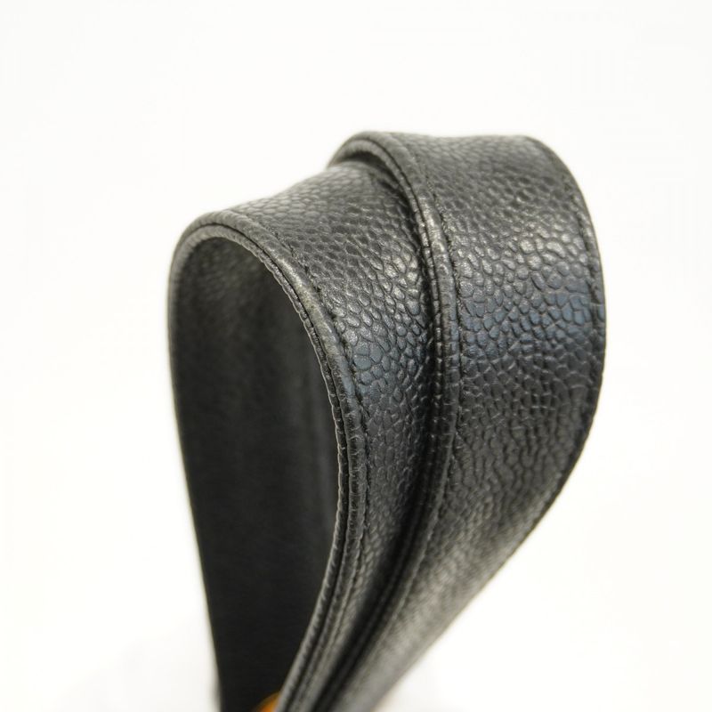 Chanel Shoulder Bag Caviar Skin Black Cles Deuce