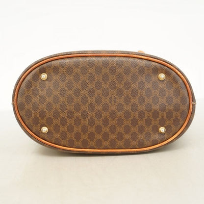 Celine Tote Bag Macadam PVC Brown Gold Hardware Women's