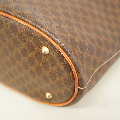 Celine Tote Bag Macadam PVC Brown Gold Hardware Women's