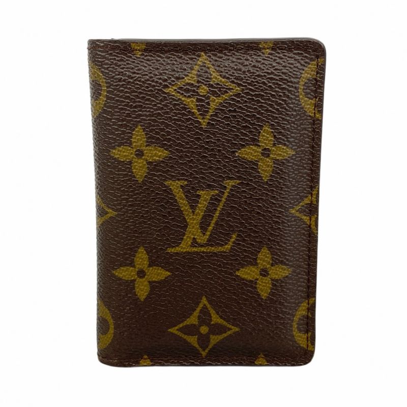 Louis Vuitton Card Case Monogram Organizer Du Poche M60502 Brown Men Women
