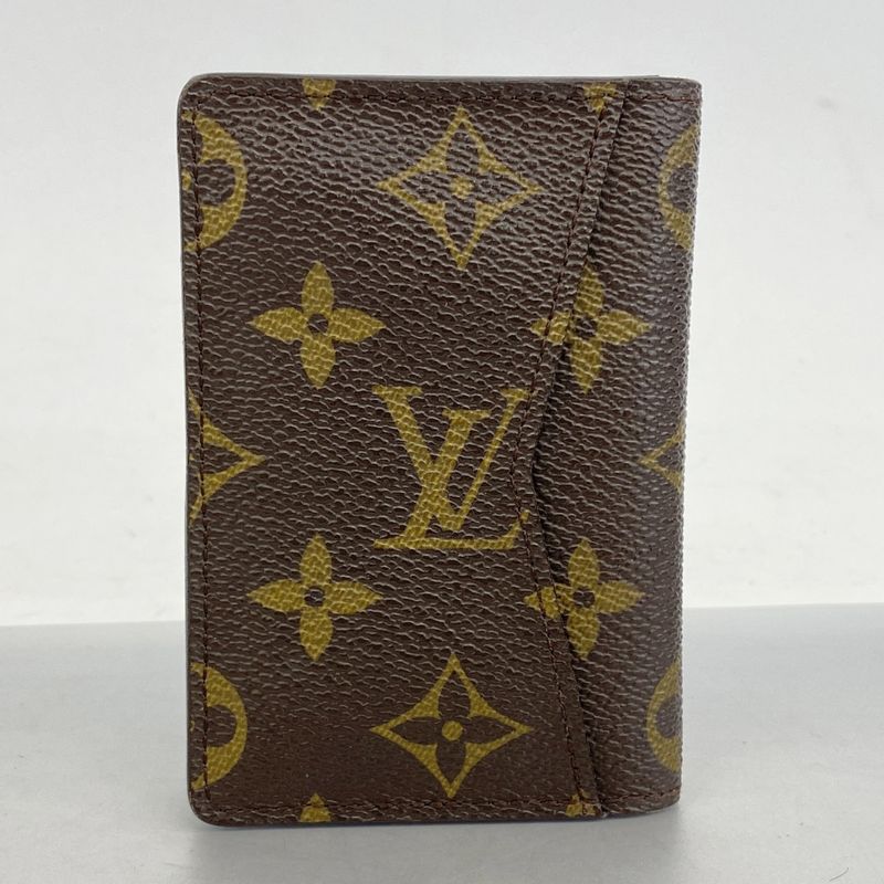 Louis Vuitton Card Case Monogram Organizer Du Poche M60502 Brown Men Women