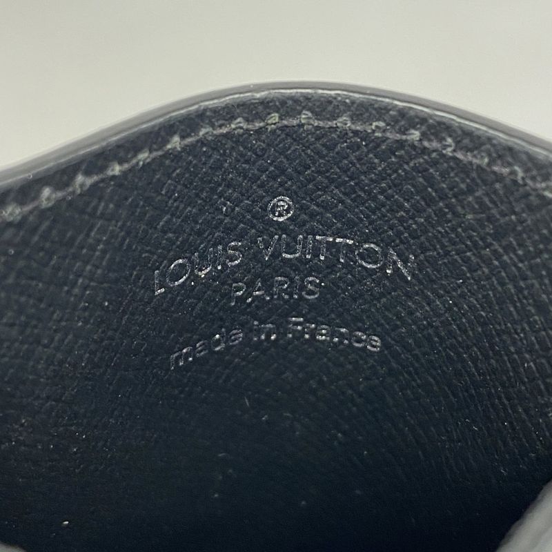 Louis Vuitton Card Case Damier Graphite Porte Carte Pance N60246 Black Men's