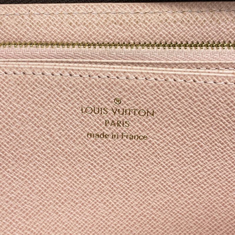 Louis Vuitton Long Wallet Monogram Zippy Wallet M41894 Brown Rose Ballerine