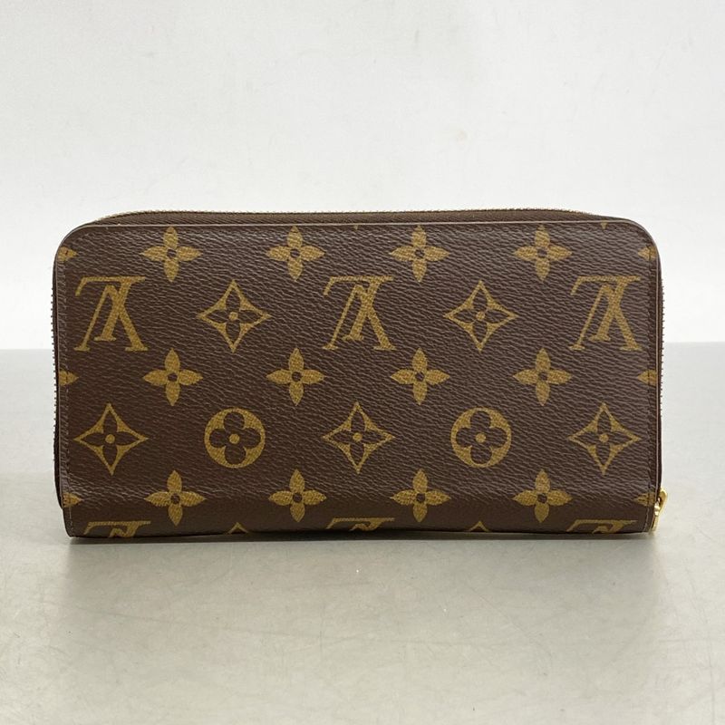 Louis Vuitton Long Wallet Monogram Zippy Wallet M41894 Brown Rose Ballerine