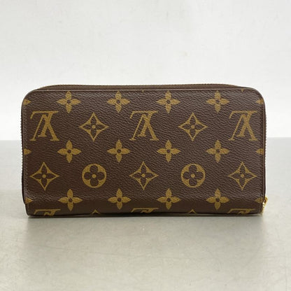 Louis Vuitton Long Wallet Monogram Zippy Wallet M41894 Brown Rose Ballerine