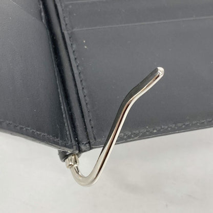 Gucci Wallet 170580 Leather Black Silver Hardware Men's