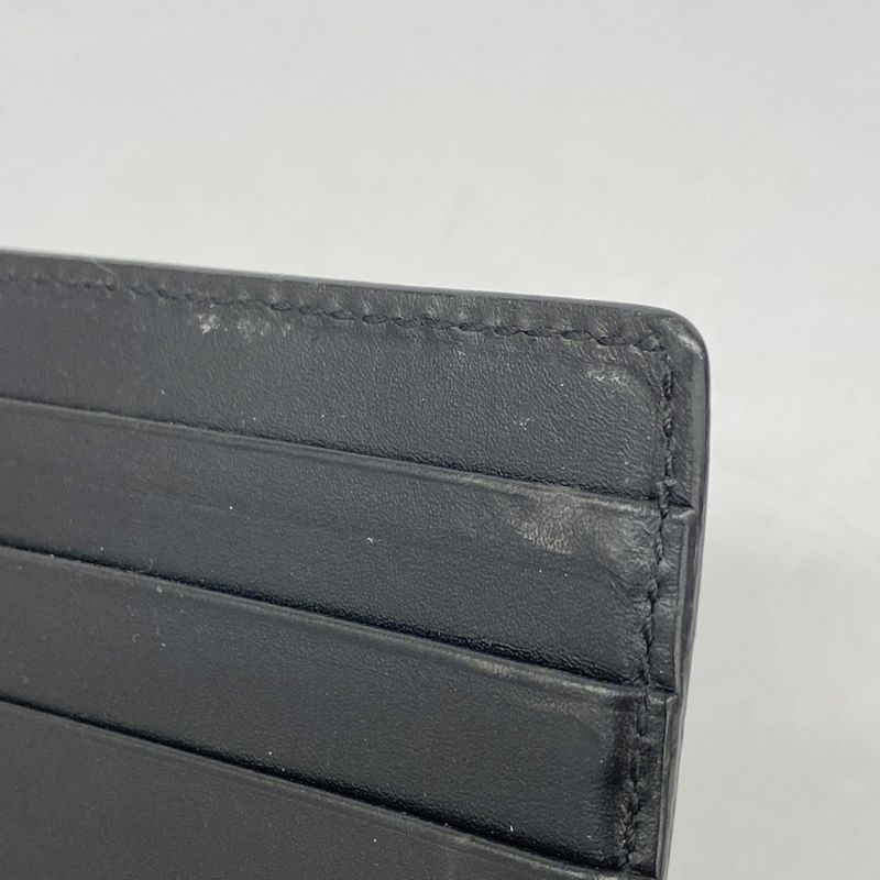 Gucci Wallet 170580 Leather Black Silver Hardware Men's