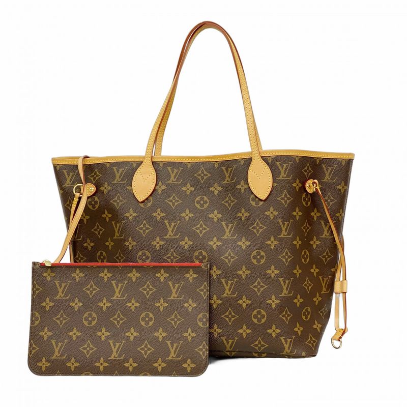 Louis Vuitton Tote Bag Monogram Neverfull MM M41177 Brown Threes Ladies