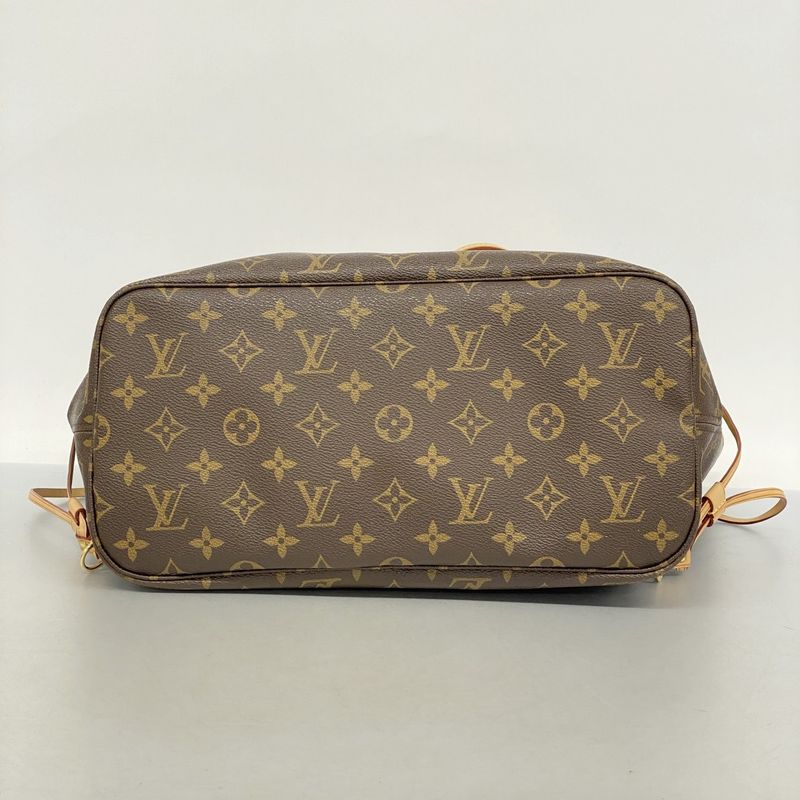 Louis Vuitton Tote Bag Monogram Neverfull MM M41177 Brown Threes Ladies