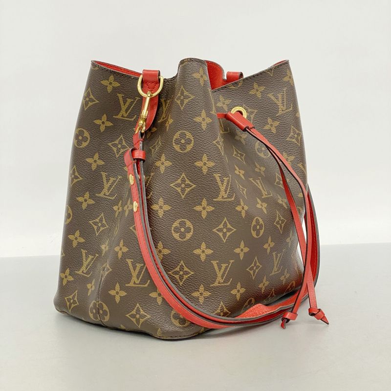 Louis Vuitton Shoulder Bag Monogram Neo-noé M44021 Brown Coquelicot Ladies