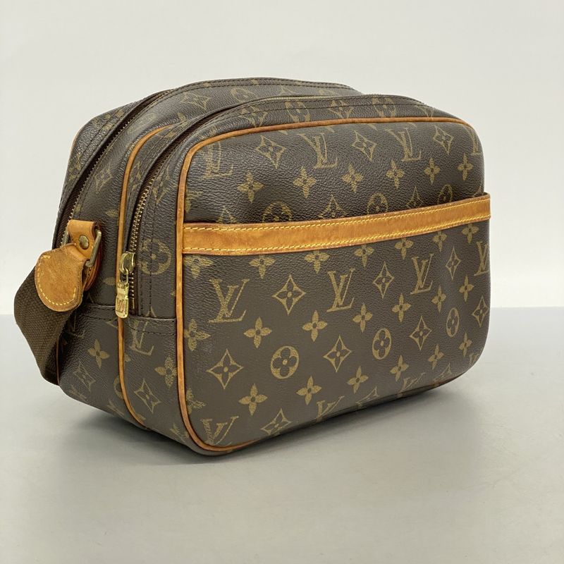 Louis Vuitton Shoulder Bag Monogram Reporter PM M45254 Brown Ladies