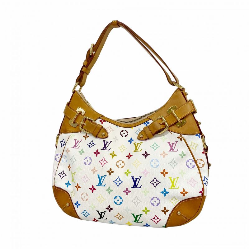 Louis Vuitton Shoulder Bag Monogram Multicolor Greta M40195 Bronze Ladies