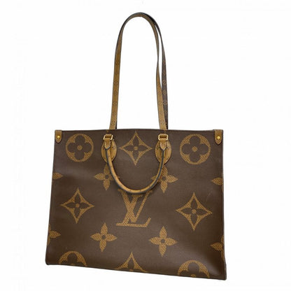 Louis Vuitton Tote Monogram Giant Reverse On-the-go GM M44576 Brown 2-way Bag