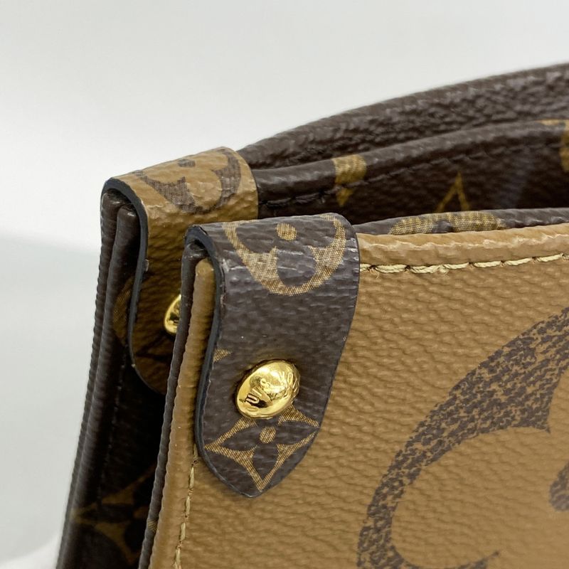 Louis Vuitton Tote Monogram Giant Reverse On-the-go GM M44576 Brown 2-way Bag