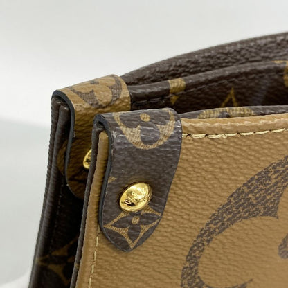 Louis Vuitton Tote Monogram Giant Reverse On-the-go GM M44576 Brown 2-way Bag