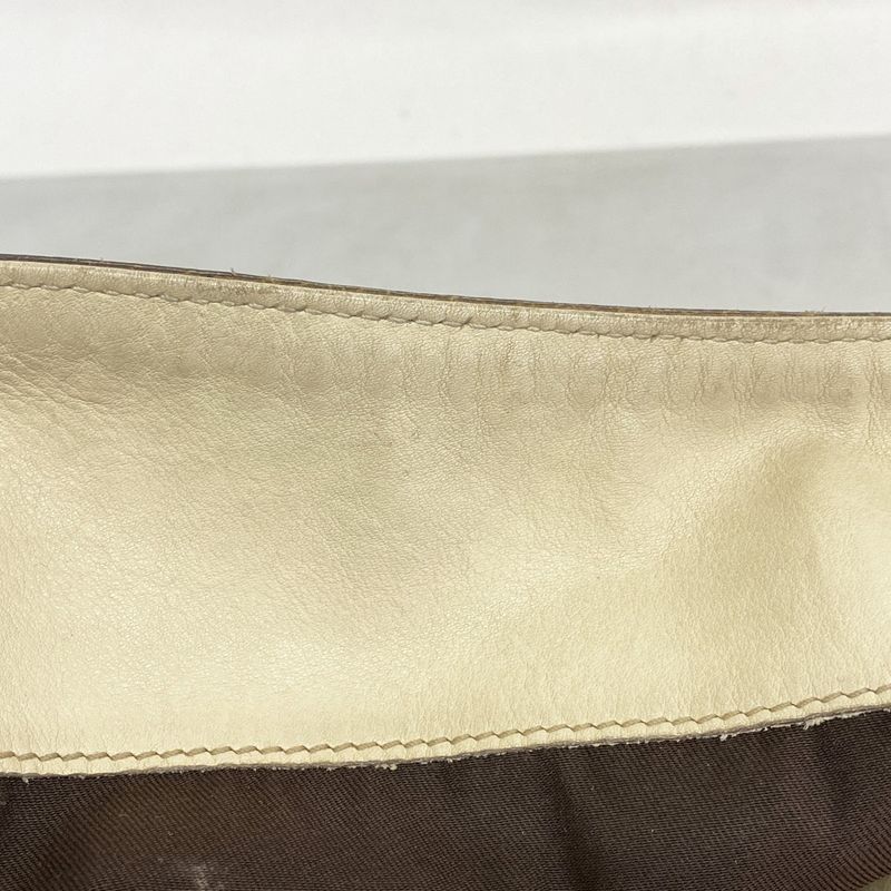 Gucci Handbag GG Canvas Bamboo 169961 Canvas Brown Beige Chien Pan Gold