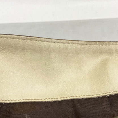 Gucci Handbag GG Canvas Bamboo 169961 Canvas Brown Beige Chien Pan Gold