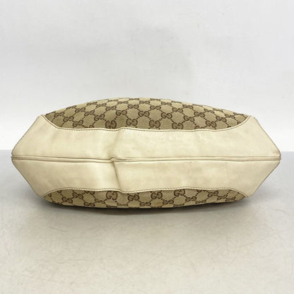 Gucci Handbag GG Canvas Bamboo 169961 Canvas Brown Beige Chien Pan Gold