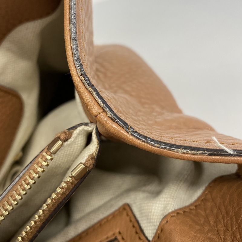 Gucci Tote Bamboo 323660 Leather Light Brown Chien Pan Gold Hardware 2way Bag