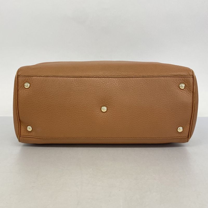 Gucci Tote Bamboo 323660 Leather Light Brown Chien Pan Gold Hardware 2way Bag