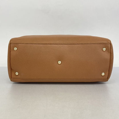 Gucci Tote Bamboo 323660 Leather Light Brown Chien Pan Gold Hardware 2way Bag