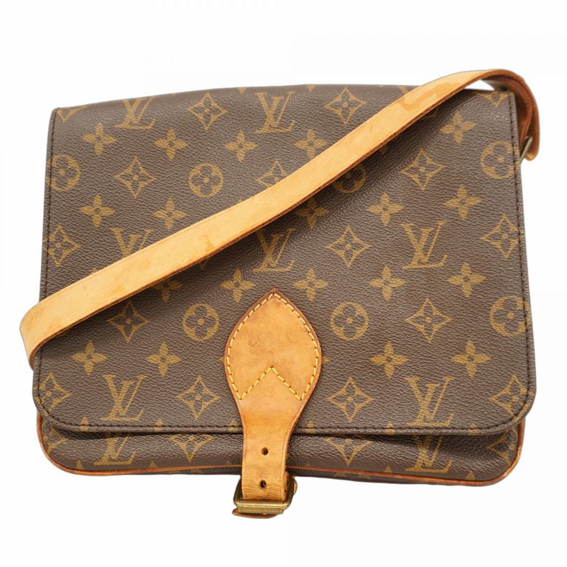 Louis Vuitton Shoulder Bag Monogram Cartesiere GM M51252 Brown Ladies