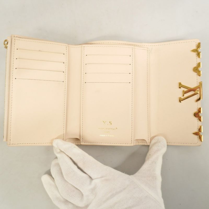 Louis Vuitton Trifold Wallet Portefeuille Capucines Compact M11363 Quartz Ladies