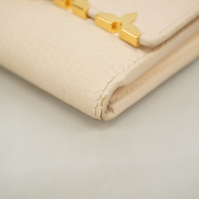 Louis Vuitton Trifold Wallet Portefeuille Capucines Compact M11363 Quartz Ladies