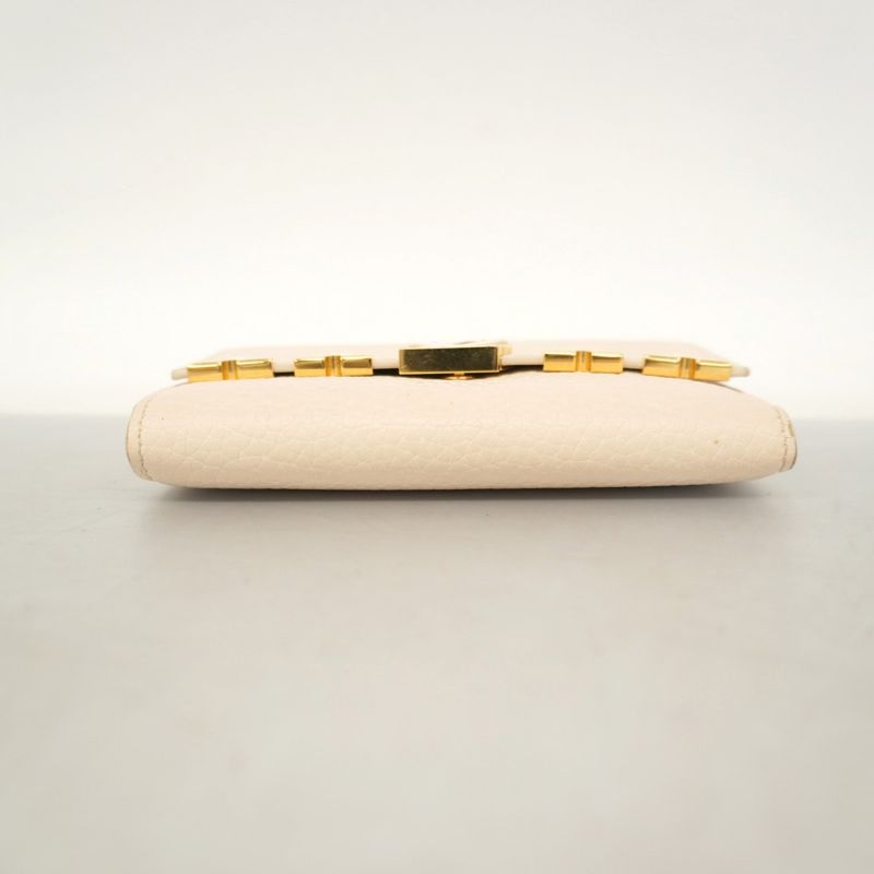 Louis Vuitton Trifold Wallet Portefeuille Capucines Compact M11363 Quartz Ladies