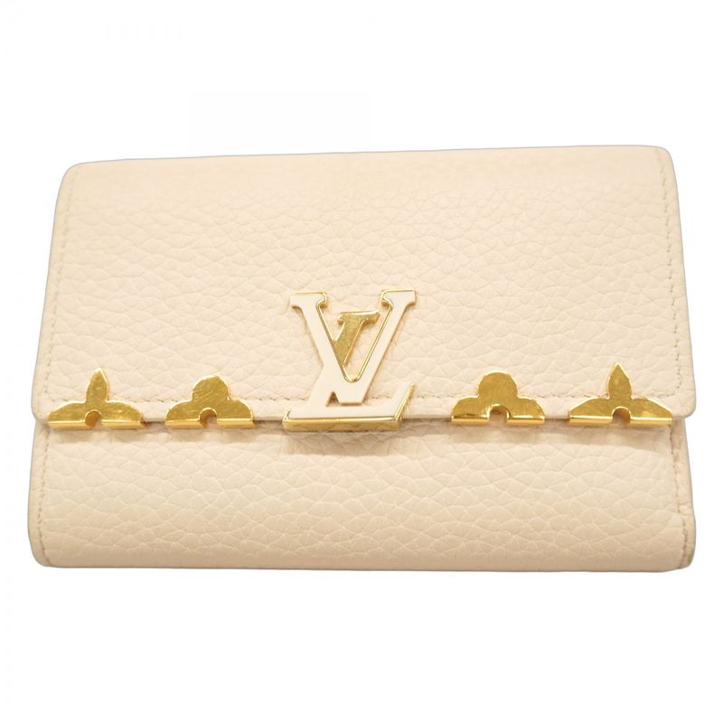Louis Vuitton Trifold Wallet Portefeuille Capucines Compact M11363 Quartz Ladies