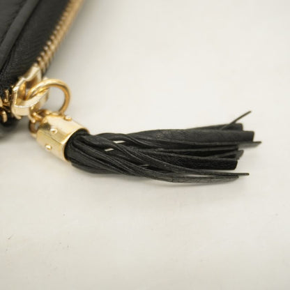 Gucci Long Wallet Soho 291102 Leather Black Chien Pan Gold Hardware Men Women