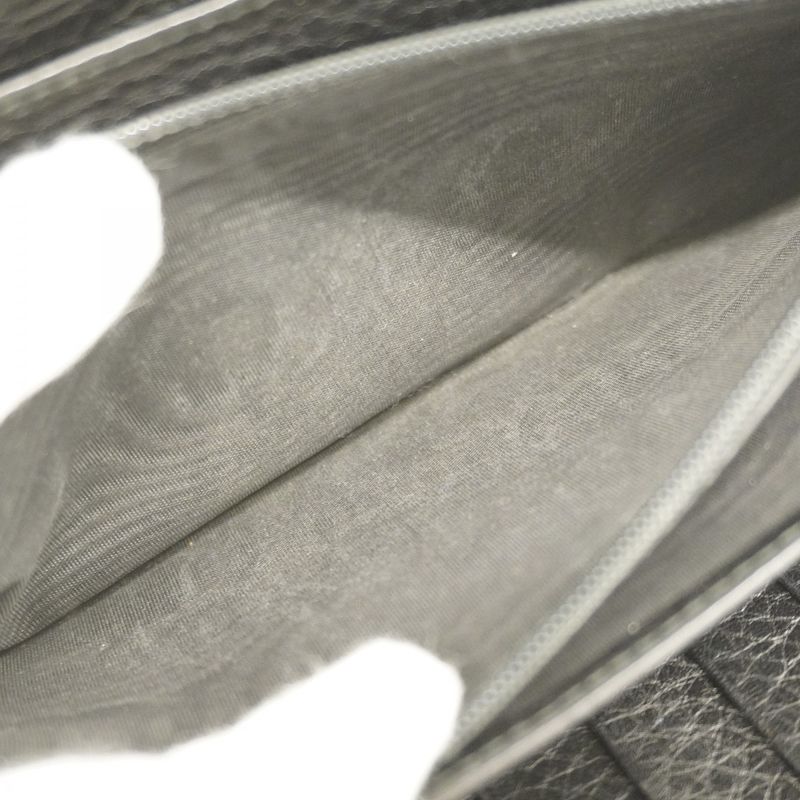 Gucci Long Wallet Soho 291102 Leather Black Chien Pan Gold Hardware Men Women